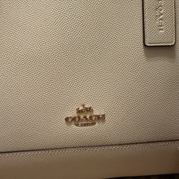 Coach Cream Satchel Bag - Picture 2 of 8